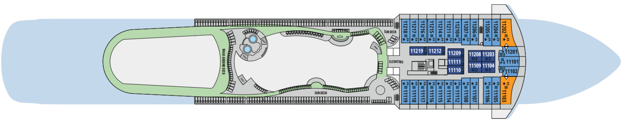 Deck 11 plan